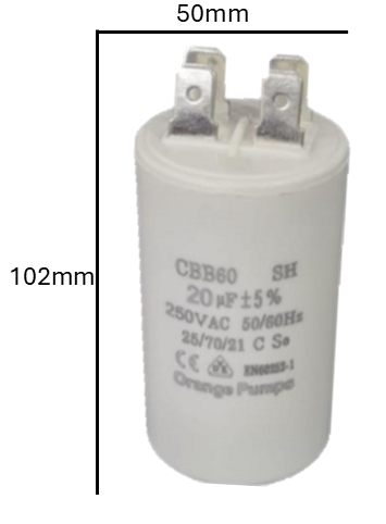 Capacitor de Arranque NGM 100 MFD 220-250V (50mm x 102mm) | Potencia Extrema para Cargas de Inercia Crítica