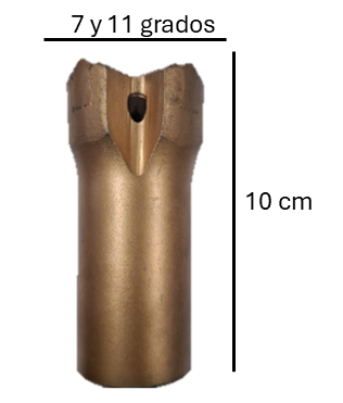Broca 2"X 7/8" pulgadas de Perforación de Roca NGM 10653 | El Estándar Maestro en Minería y Construcción Pesada 2"X 7/8"