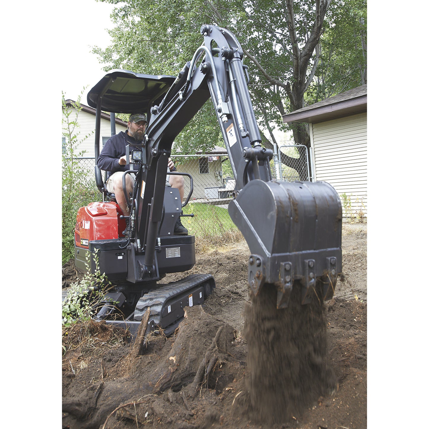 Miniexcavadora  XN16, motor Kubota de 16,0 HP Diesel