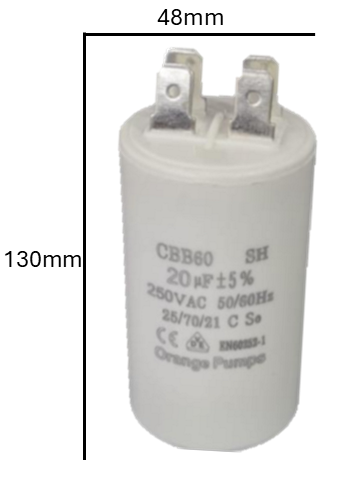 Capacitor de Arranque NGM 120 MFD 220-250V (48mm x 130mm) | Máxima Reserva de Torque para Motores de Servicio Pesado