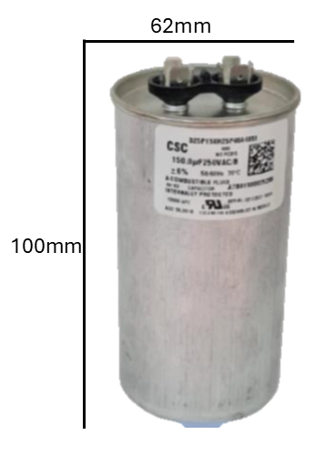 Capacitor de Arranque NGM 125 MFD 250V (62mm x 100mm) | La Reserva de Potencia Continua