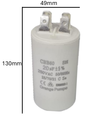 Capacitor de Arranque NGM 150 MFD 220-250V (49mm x 130mm) | Poder de Ignición Superior para Maquinaria Industrial Pesada