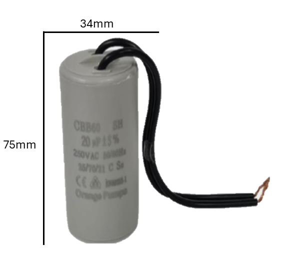 Capacitor de Arranque NGM 18 MFD 220-250V (34mm x 75mm) | Torque de Alta Potencia para Motores Industriales
