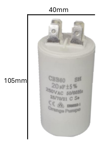 Capacitor de Arranque NGM 50 MFD 220-250V (47mm x 105mm) | Máxima Potencia para Motores de Alto Caballaje