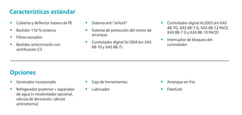XAS88 Compresor Diesel Atlas Copco