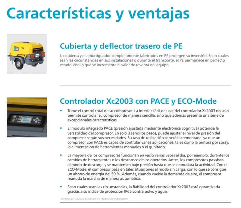 XAS88 Compresor Diesel Atlas Copco