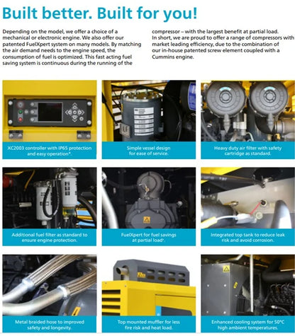 XAS400 Atlas copco Compresor Diesel