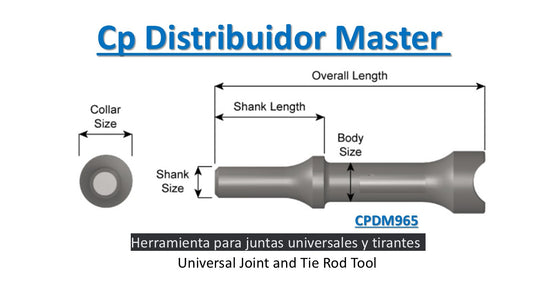 4-1/4 in 108,0mm vástago tipo giro de0,498 cincel para junta universal 965