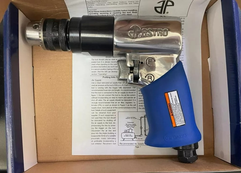 Taladro Capacidad 3/8" Neumático Astro 525c 1800rpm