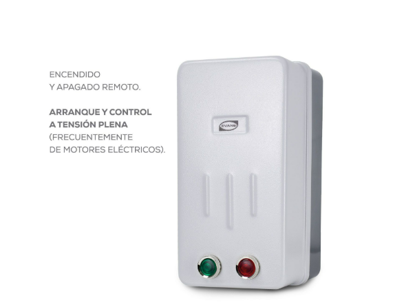 Arrancador Evans 15 HP 220V CA - Control de Arranque para Motores Eléctricos Industriales