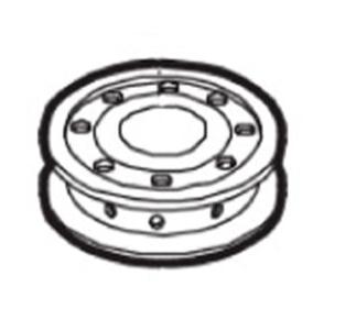 Refacción F 814775 lid - lower valve case/tapa - caja de válvulas inferior