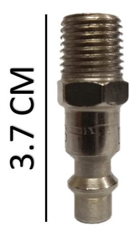 Espiga rosca macho de 1/4 X 1/4 ntp para herramienta neumática