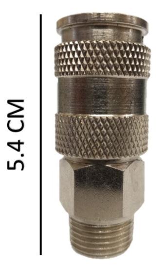 Juego cople rapido macho de 3/8 X 1/4 npt y espiga hembra de 1/2 X 1/4 npt