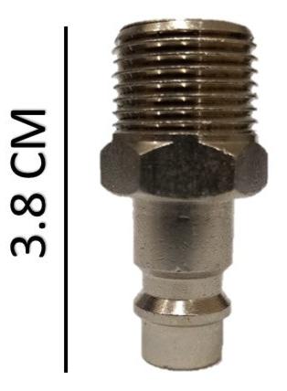 Espiga rosca macho de 3/8 X 3/8 para herramienta neumatica npt