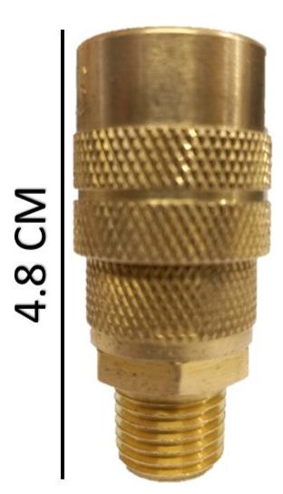 Cople rapido neumatico tipo macho de 1/4 para espigas de 1/4  npt de aire