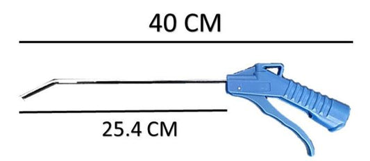 Air blow gun 10" 75/125 PSI  de 1/4" Pistola de Aire