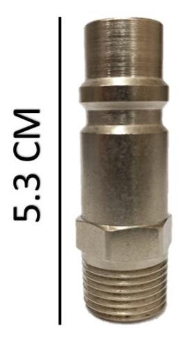 Espiga macho de 3/8 X 1/2 para herramienta neumatica npt