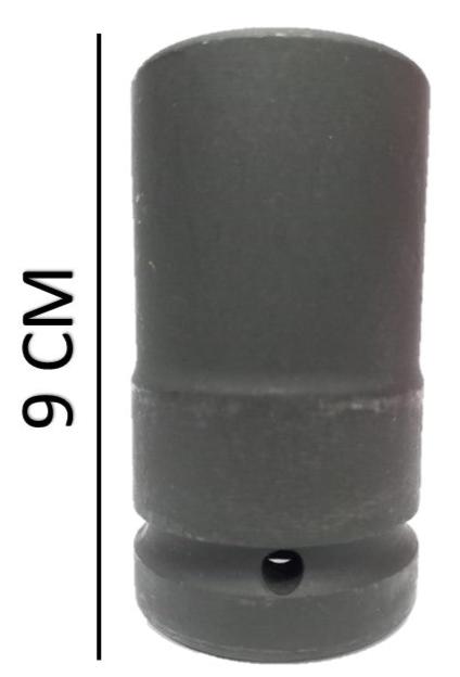 Dado de impacto hexagonal de 6 puntas 1 X 1 1/4 " pulg