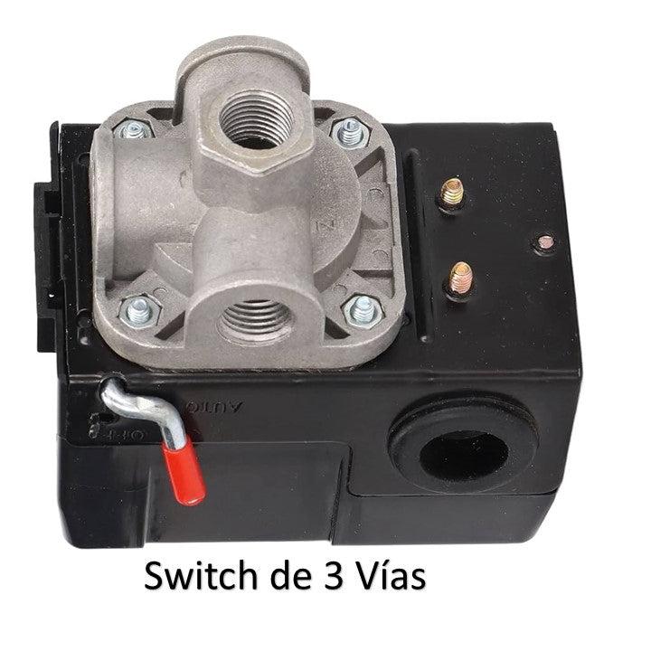 Presostato / reloj - switch de presión para compresores MONO / TRIFASICO