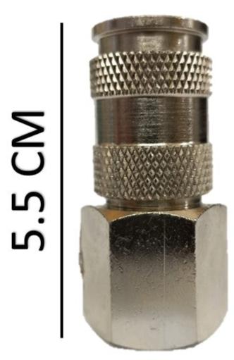 Juego cople rapido hembra de 1/2 X 1/4 npt y espiga macho de 1/4 X1/4 npt