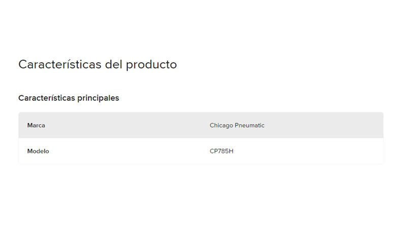 Taladro 1/2 Neumático Cp 785 H  Chicago Pneumatic