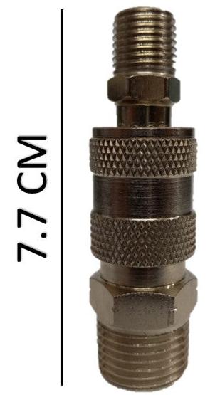 Juego cople rapido macho de 1/2 X 1/4 npt y espiga macho de 1/4 X 1/4 npt