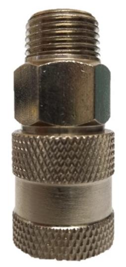 Cople rapido neumatico tipo macho de 3/8 para espigas  de  3/8 - 1/4 npt