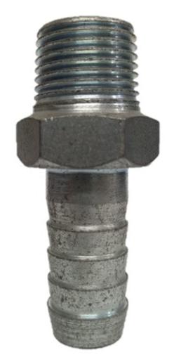 Espiga macho de 1/2 X 1/2   macho  rosca para herramienta neumatica