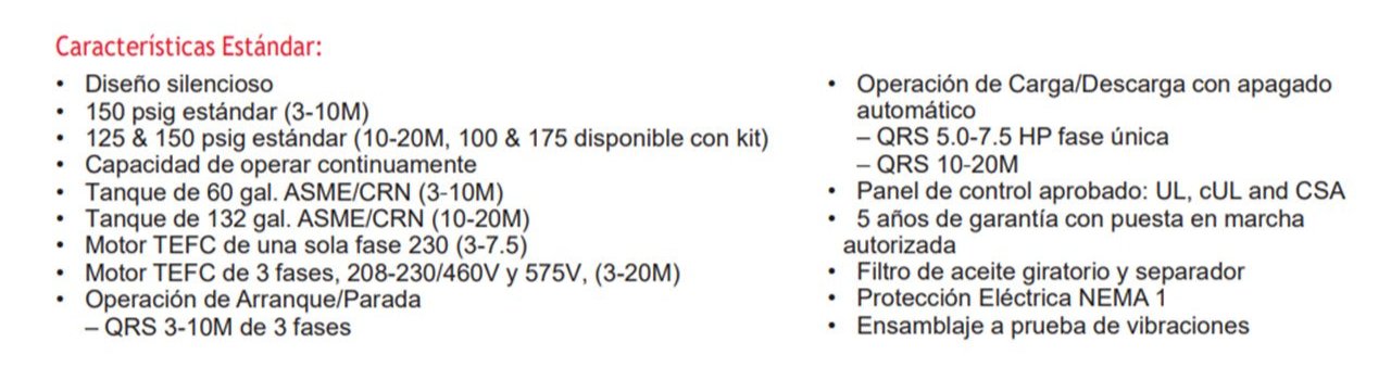 QRS-5HP-TM - Chicago Pneumatic - Compresor estacionario de aire -