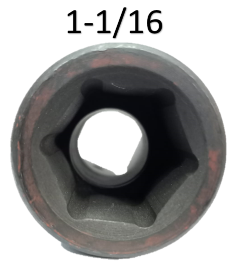 Dado de impacto hexagonal de 6 puntas 1 X 1  1 / 16