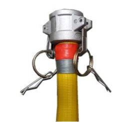 Manguera de Alta Presión de 1" con Acoplamiento Rápido Camlock - 30 Metros para Aire Comprimido