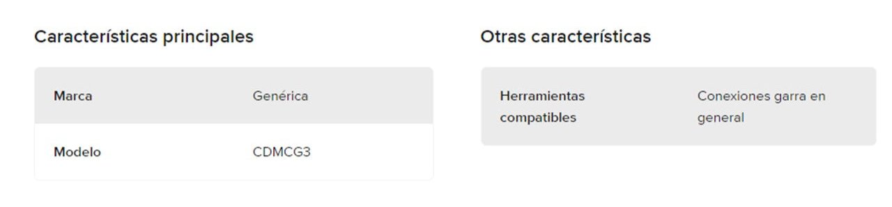 Conector Garra Triple Para Sistema Neumático 3/4 aire