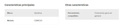 Conector Garra Triple Para Sistema Neumático 3/4 aire