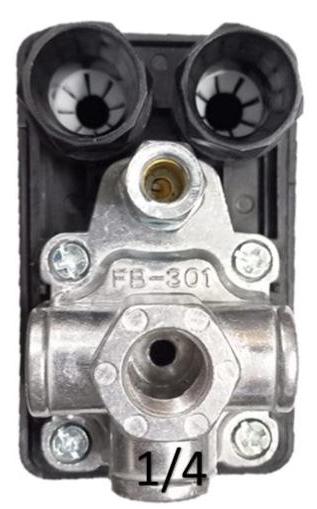 Presostato Switch automatico de 3 vias para compresor de aire 175-200 PSI