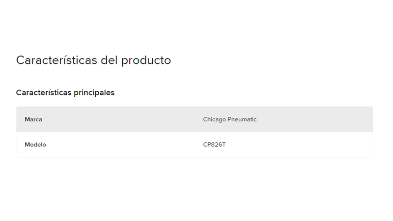 Llave Carraca Neumática Chicago Pneumatic De 3 / 8 Cp 826T Ratch