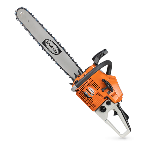 Motosierra  motor 2T de 60 cc, barra de 22" largo antivibratorio