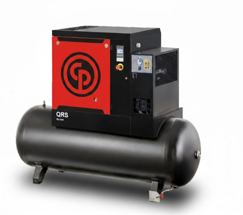 Compreso Chicago Pneumatic QRS 15 con Secador – 15 HP | Modelo QRS 15 (D)