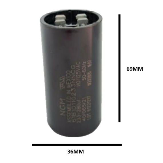 Capacitor de Arranque NGM 540-648 mfd 127V (Bote 1) | Máximo Torque Industrial